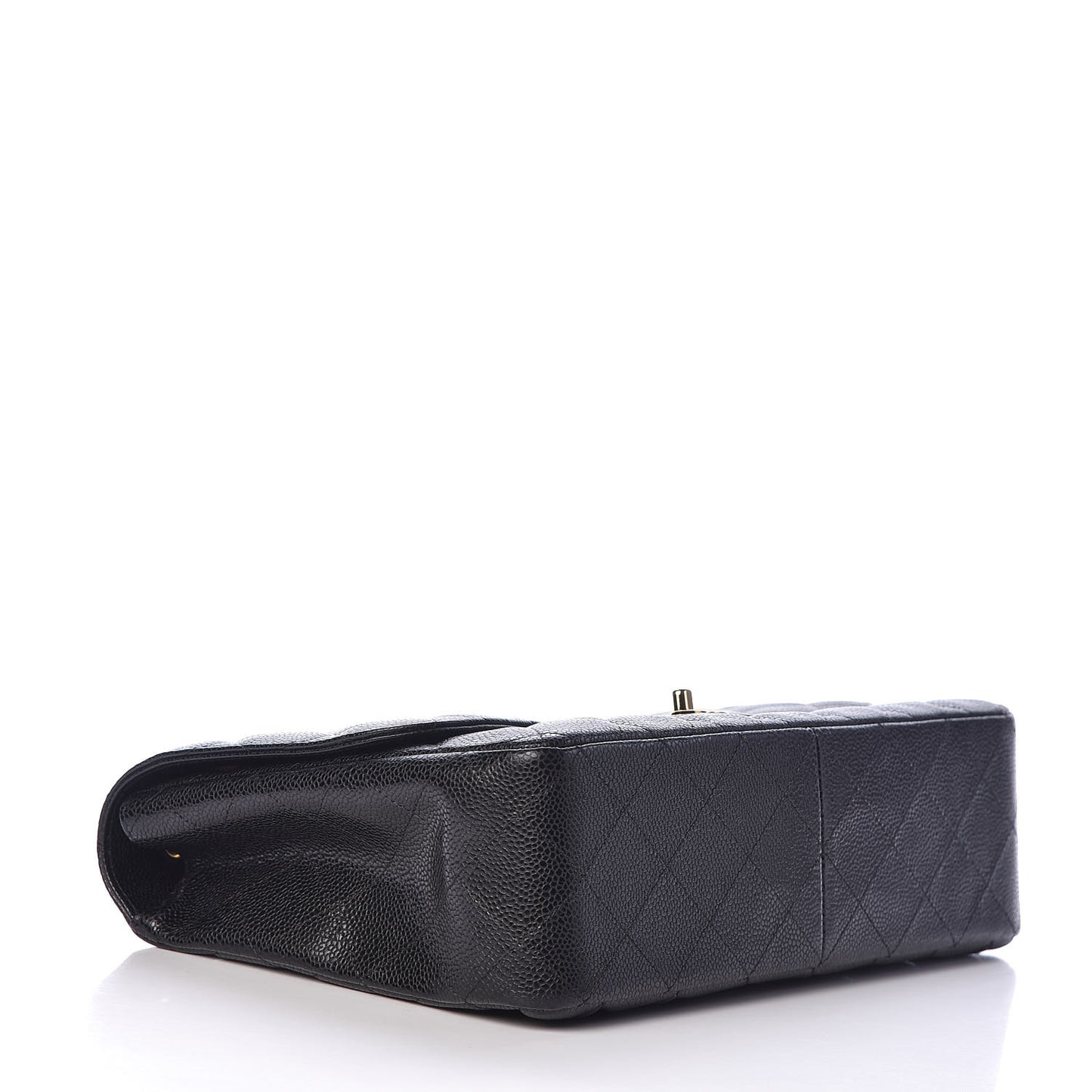 Caviar Quilted Jumbo Single Flap Black