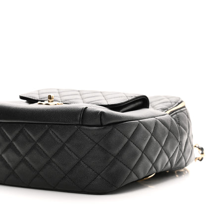 Chanel Caviar Quilted Medium Zip Around Backpack Black 10 of 10