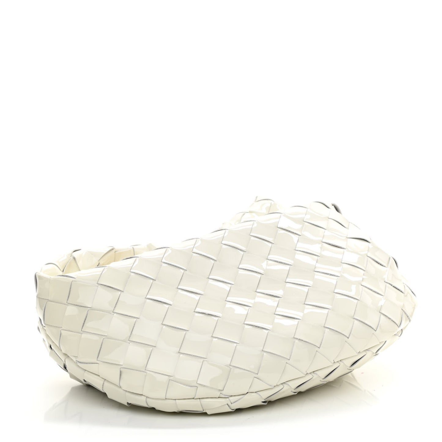 Patent Nappa Intrecciato Mini Jodie White