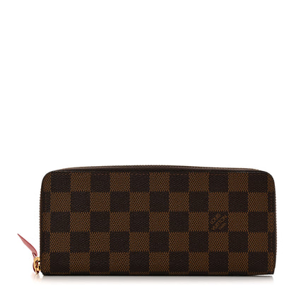 Louis Vuitton Damier Ebene Clemence Wallet Cherry 1 of 8
