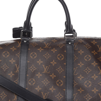 Louis Vuitton Monogram Macassar Keepall Bandouliere 55 18 of 18