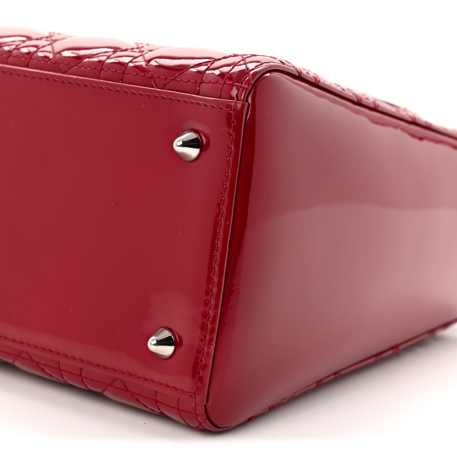 Christian Dior Patent Cannage Medium Lady Dior Red 10 of 10