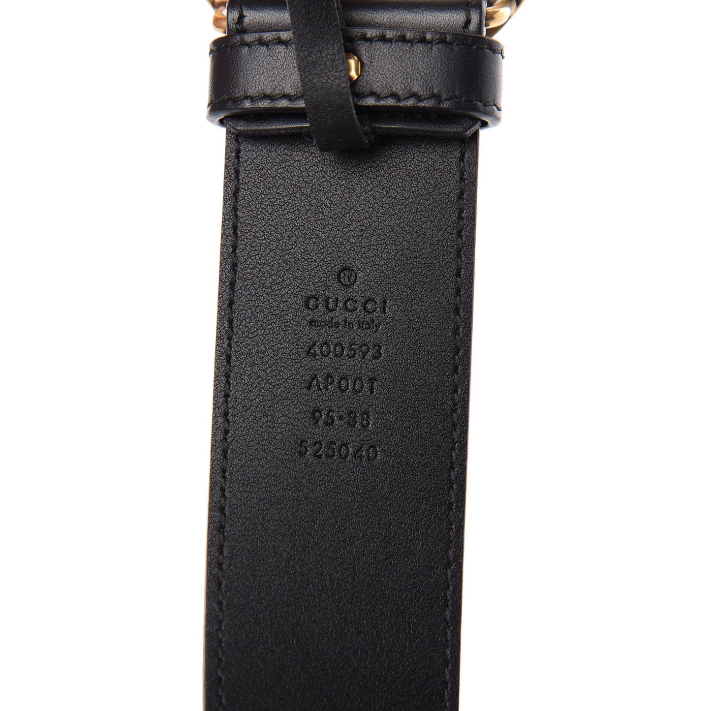 Calfskin Double G 40mm Belt 95 38 Black