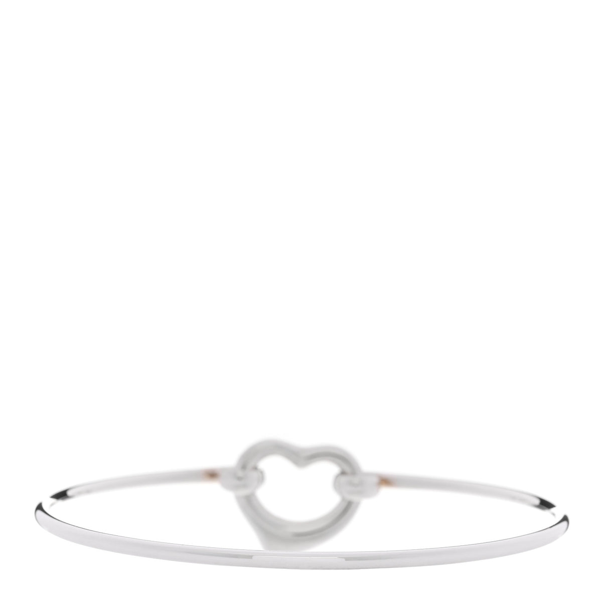 Sterling Silver Elsa Peretti Open Heart Bangle Bracelet