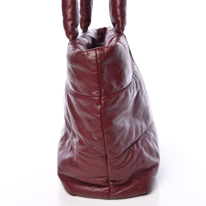 Chanel Lambskin Quilted Large Coco Cocoon Tote Burgundy 19 of 19