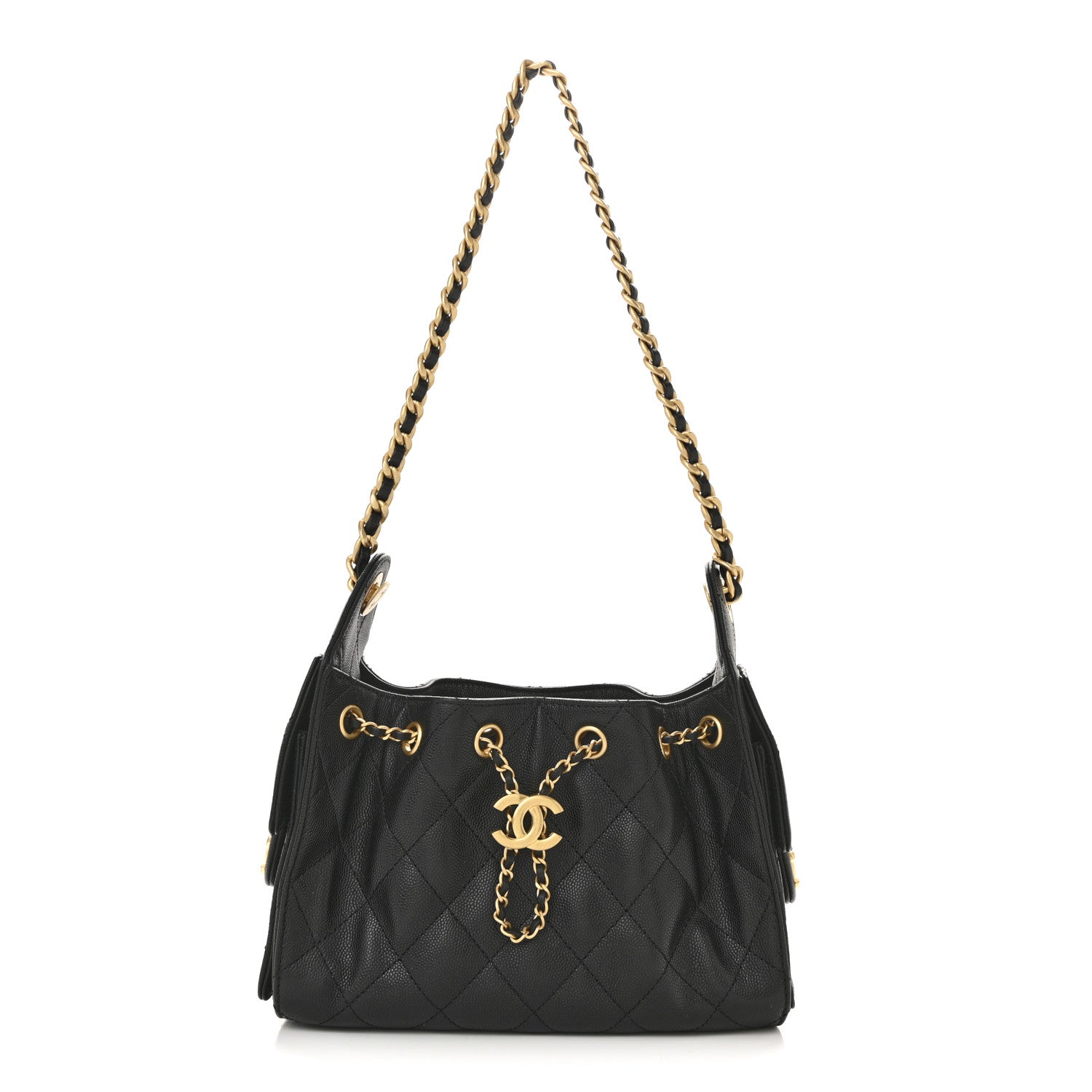 Chanel Caviar Quilted Mini Chanel 25 Handbag Black 1 of 11