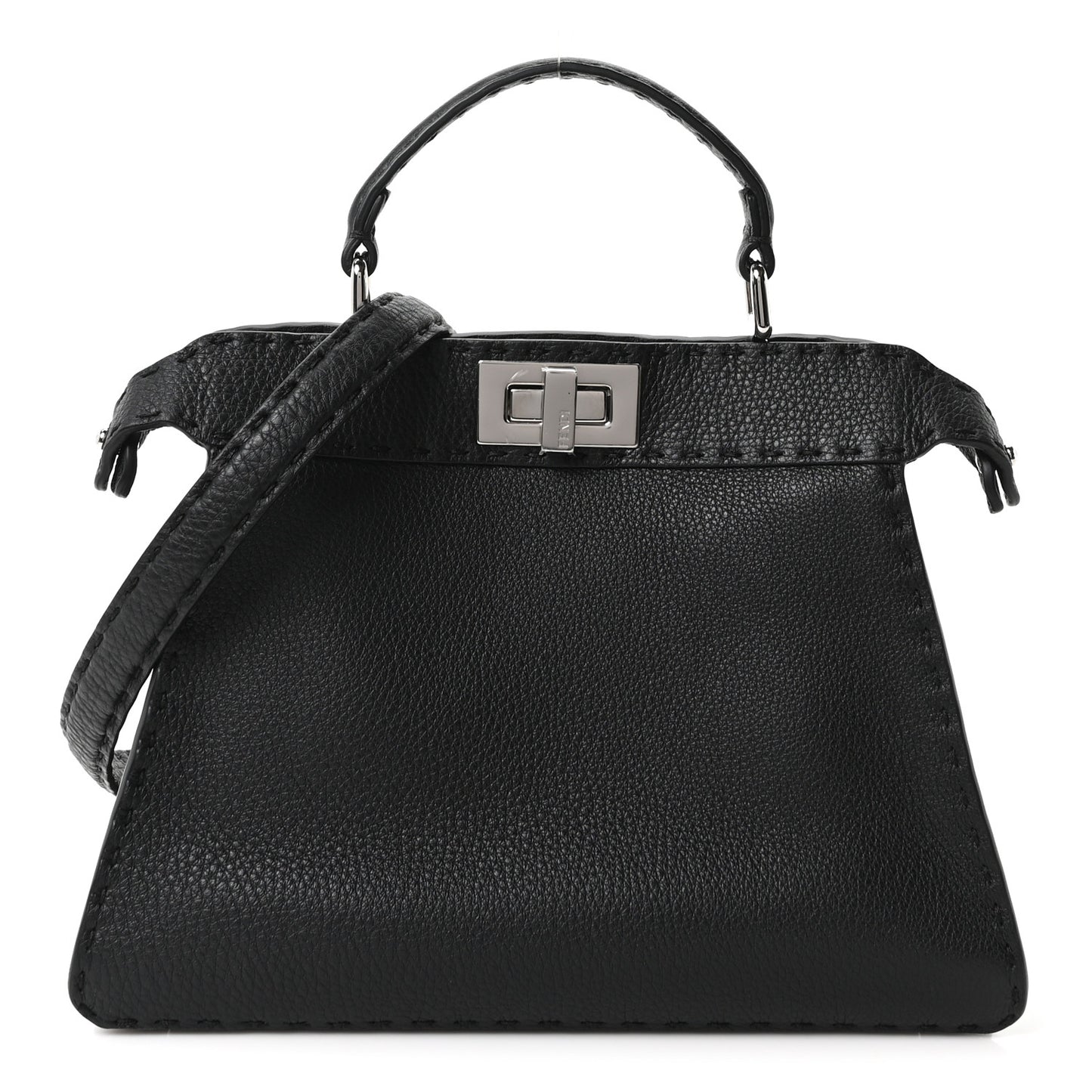 Cuoio Romano Selleria Chamois Small Peekaboo I SEE U Satchel Black Camel Sunflower
