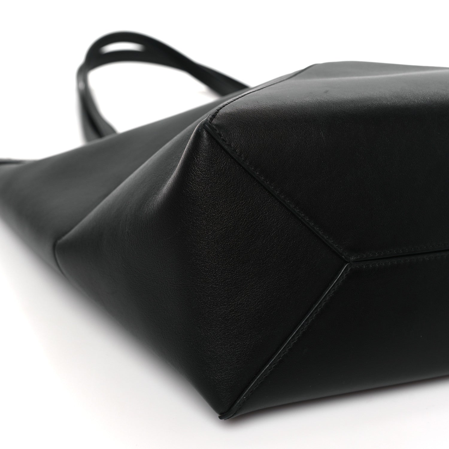 Loewe Shiny Calfskin Medium Puzzle Fold Tote Black 7 of 9