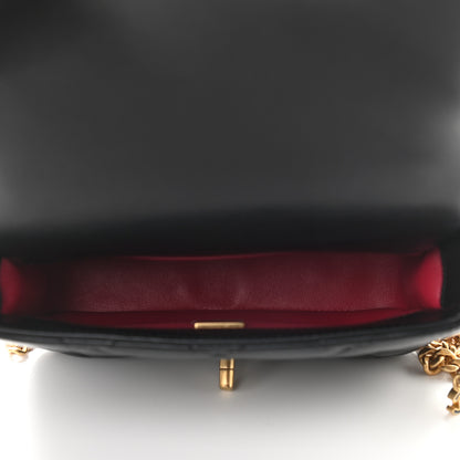 Chanel Lambskin Enamel Quilted Mini Pending CC Square Flap Black 5 of 9
