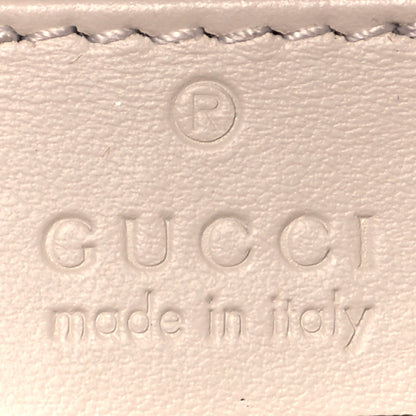 Gucci Calfskin Matelasse Mini GG Marmont Round Backpack White 5 of 8