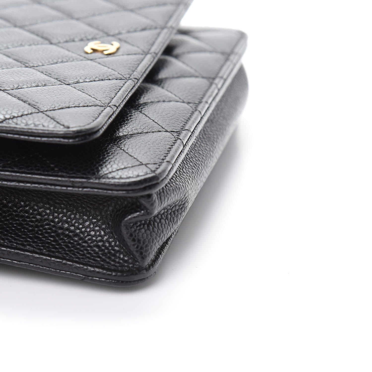 Chanel Caviar Quilted Wallet On Chain WOC Black 12 of 13