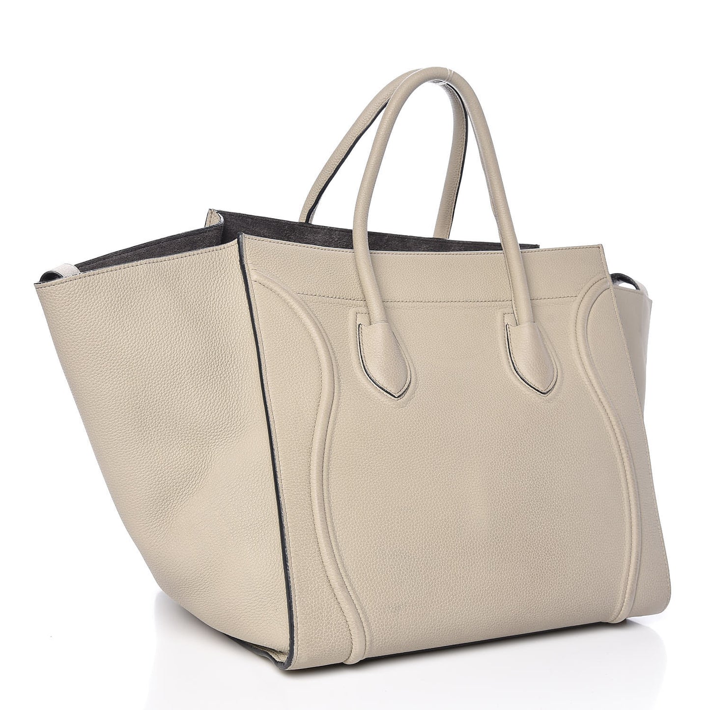 Baby Grained Calfskin Medium Phantom Luggage Quartz