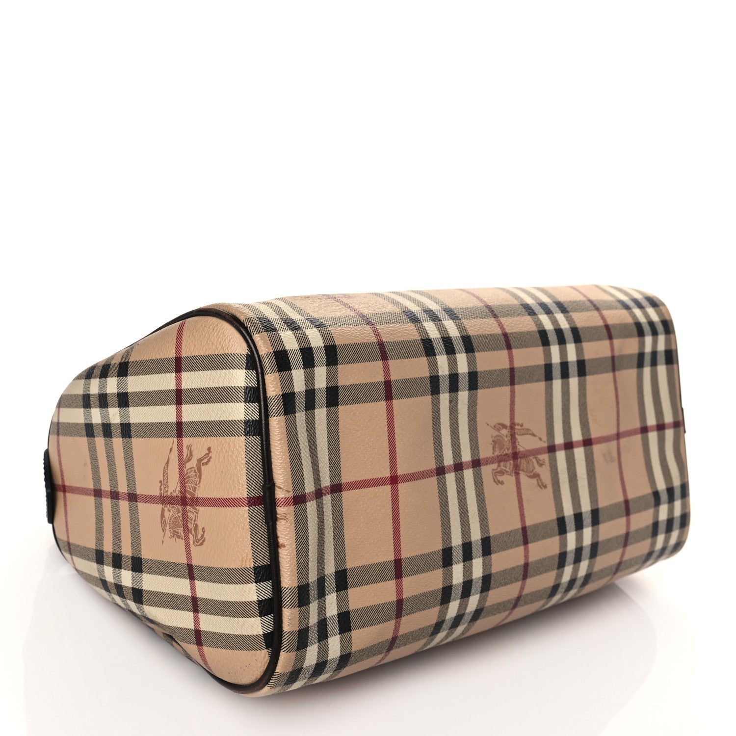 Burberry Haymarket Check Small Chester Bowling Bag Chocolate 4 of 10