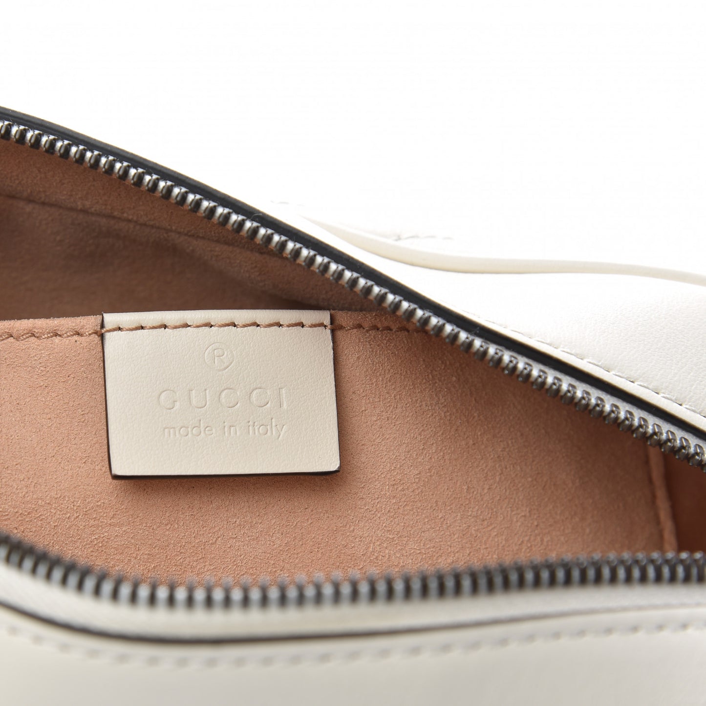 Calfskin Matelasse Small GG Marmont Chain Shoulder Bag White