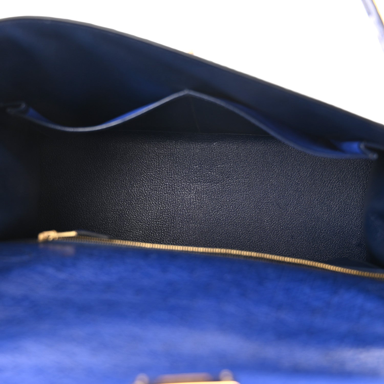 Hermes Ostrich Kelly Sellier 32 Bleu Iris 5 of 18