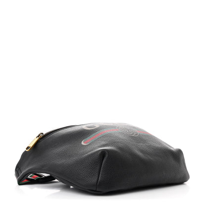 Gucci Grained Calfskin Logo Belt Bag Black 4 of 10