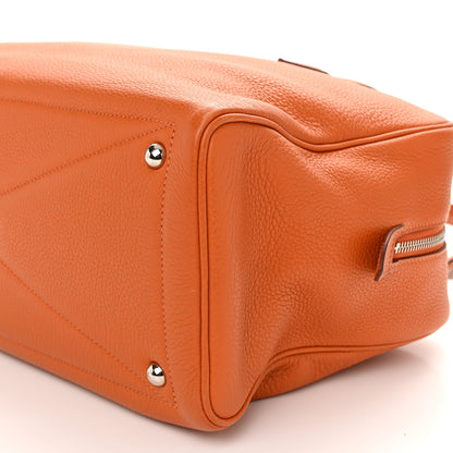 Hermes Taurillon Clemence Victoria II 35 Orange 10 of 11