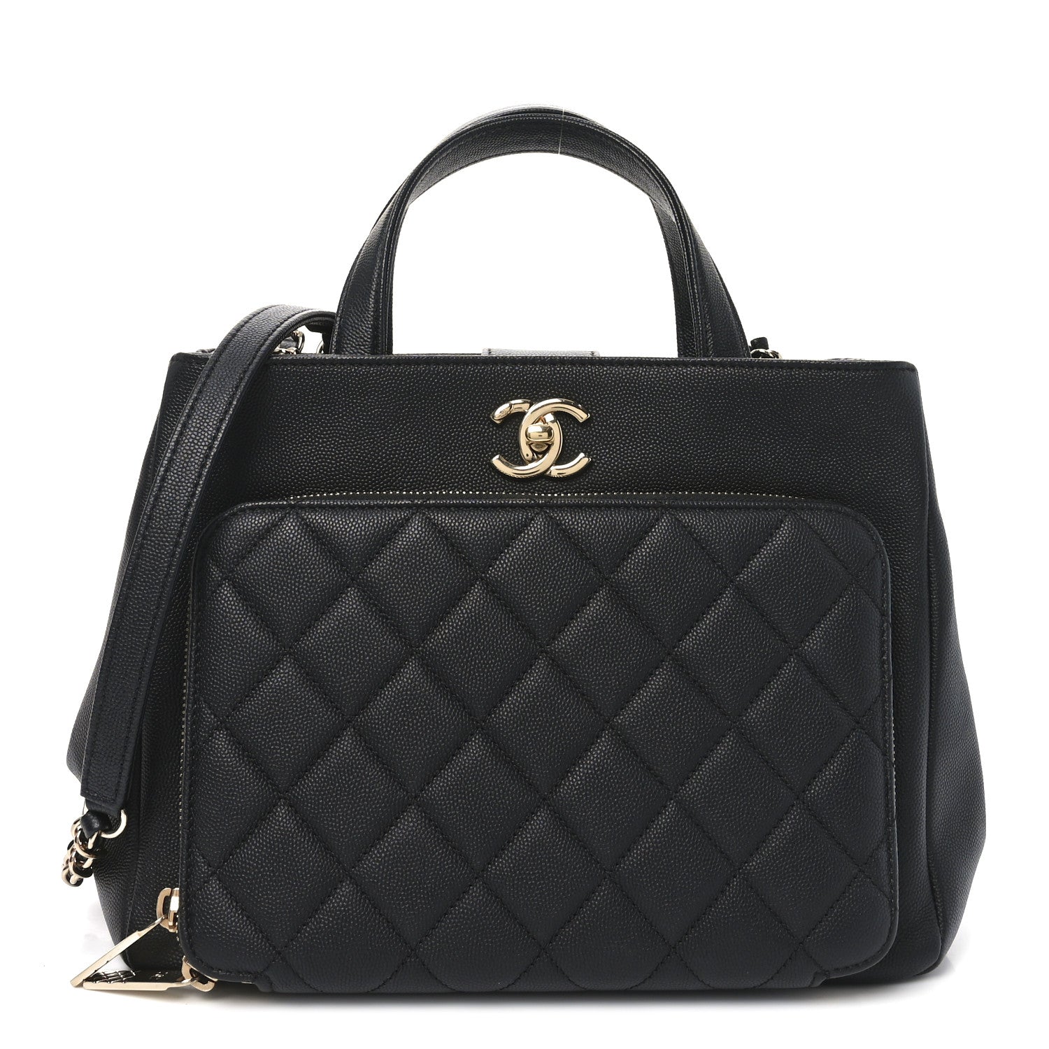 Chanel Caviar Quilted Small Business Affinity Shopping Bag Black 1 of 10