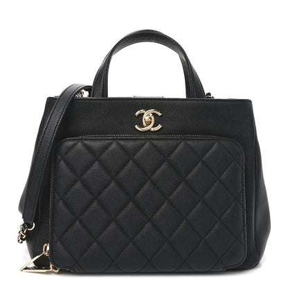 Chanel Caviar Quilted Small Business Affinity Shopping Bag Black 1 of 10