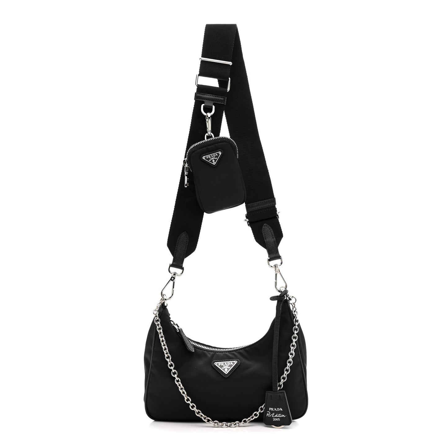 Nylon Re-Edition 2005 Shoulder Bag Black