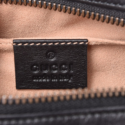 Gucci Calfskin Matelasse Mini GG Marmont Wrist Wallet Black 6 of 8