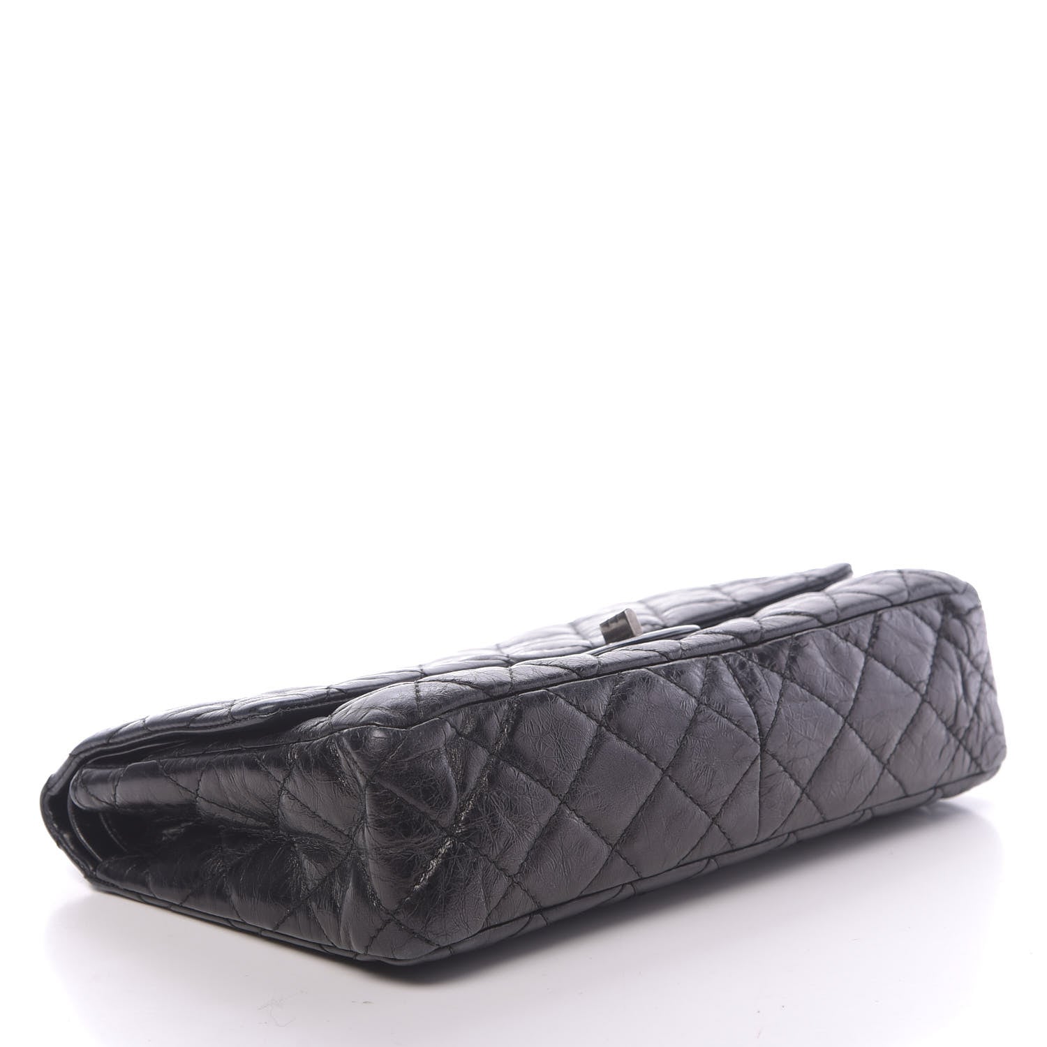 Chanel Metallic Aged Calfskin Quilted 2.55 Reissue 226 Flap Black 4 of 13