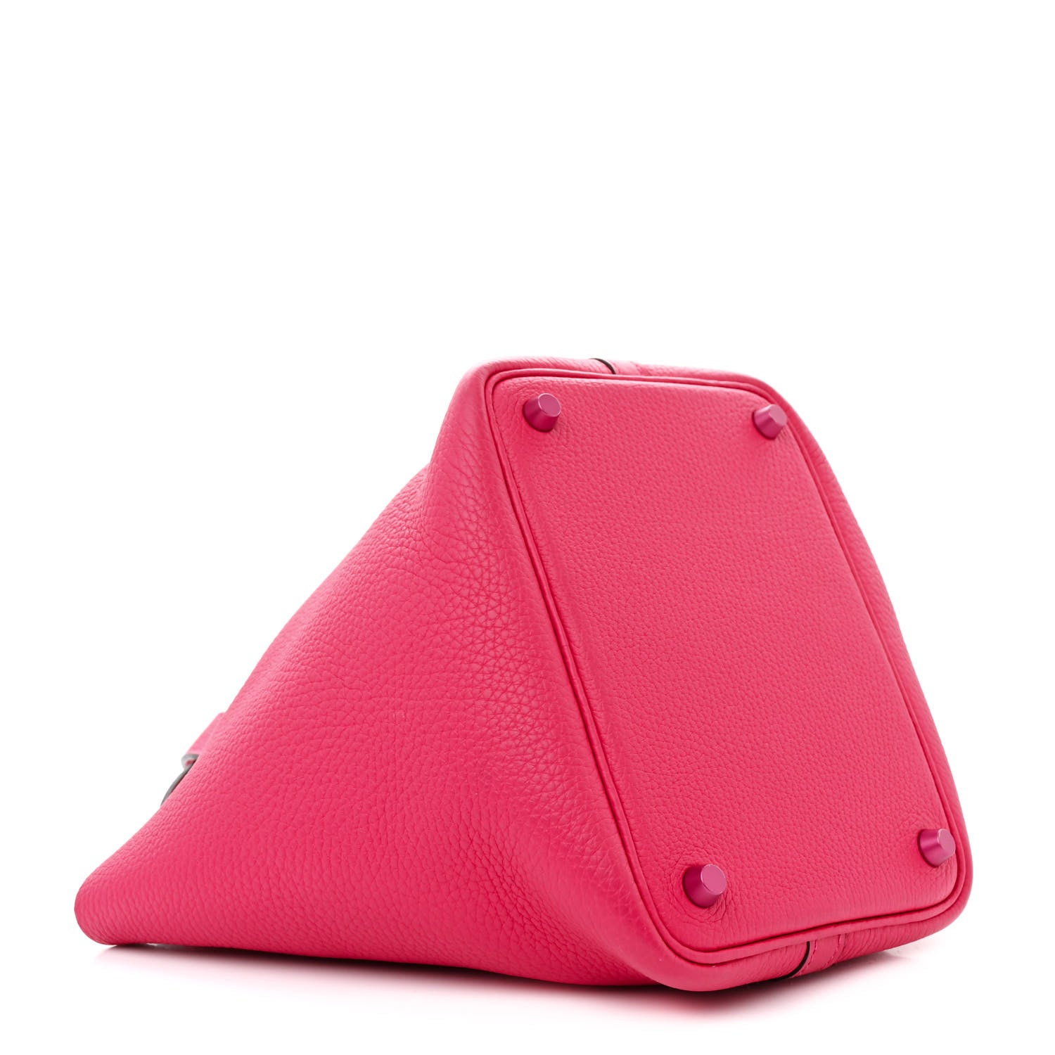 Hermes Taurillon Clemence Monochrome Picotin Lock 18 PM Rose Mexico 3 of 11