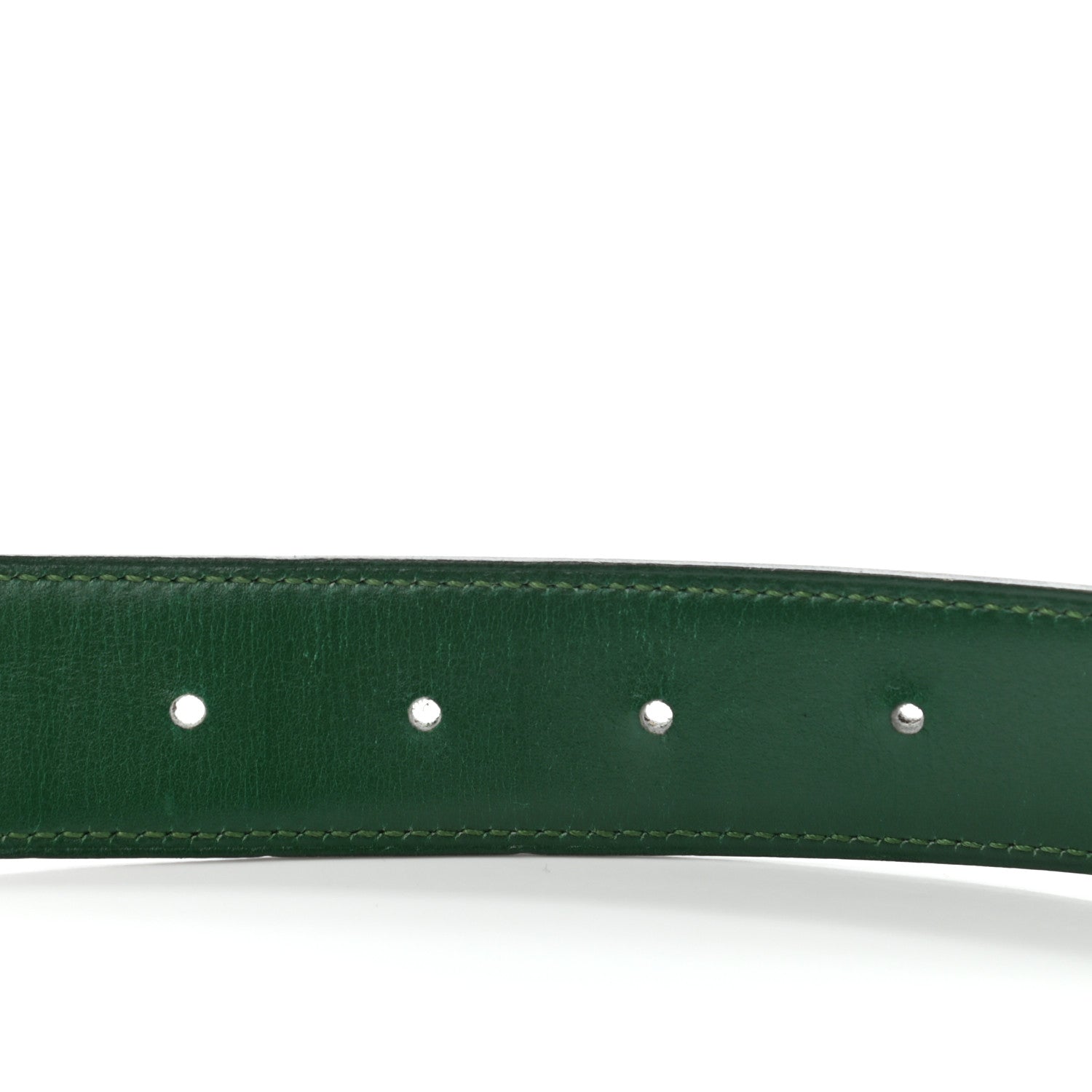 Hermes Box 32mm Belt Strap 68 Black Vert Clair 5 of 9