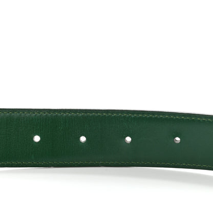 Hermes Box 32mm Belt Strap 68 Black Vert Clair 5 of 9