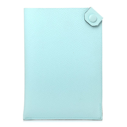 Hermes Epsom Tarmac PM Passport Holder Bleu Zephyr 1 of 4