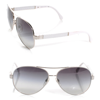Chanel Aviator 4195 Sunglasses White 1 of 5