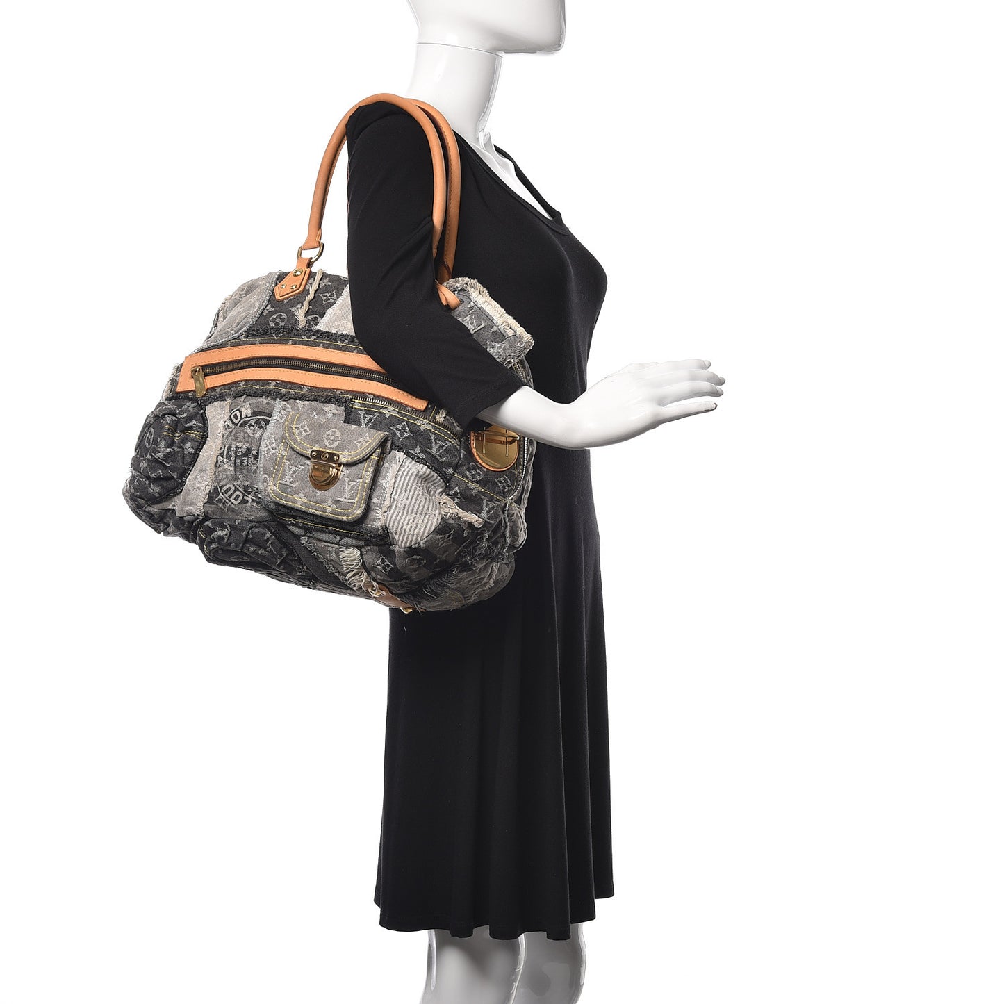Denim Patchwork Bowly Black