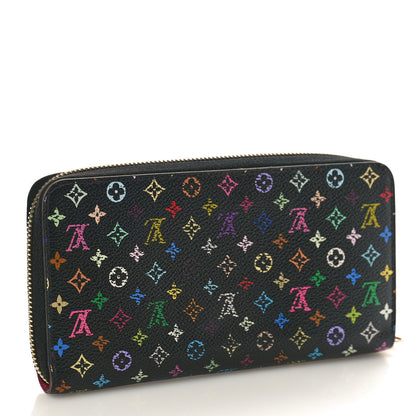 Louis Vuitton Monogram Multicolor Zippy Wallet Black Grenade 3 of 8