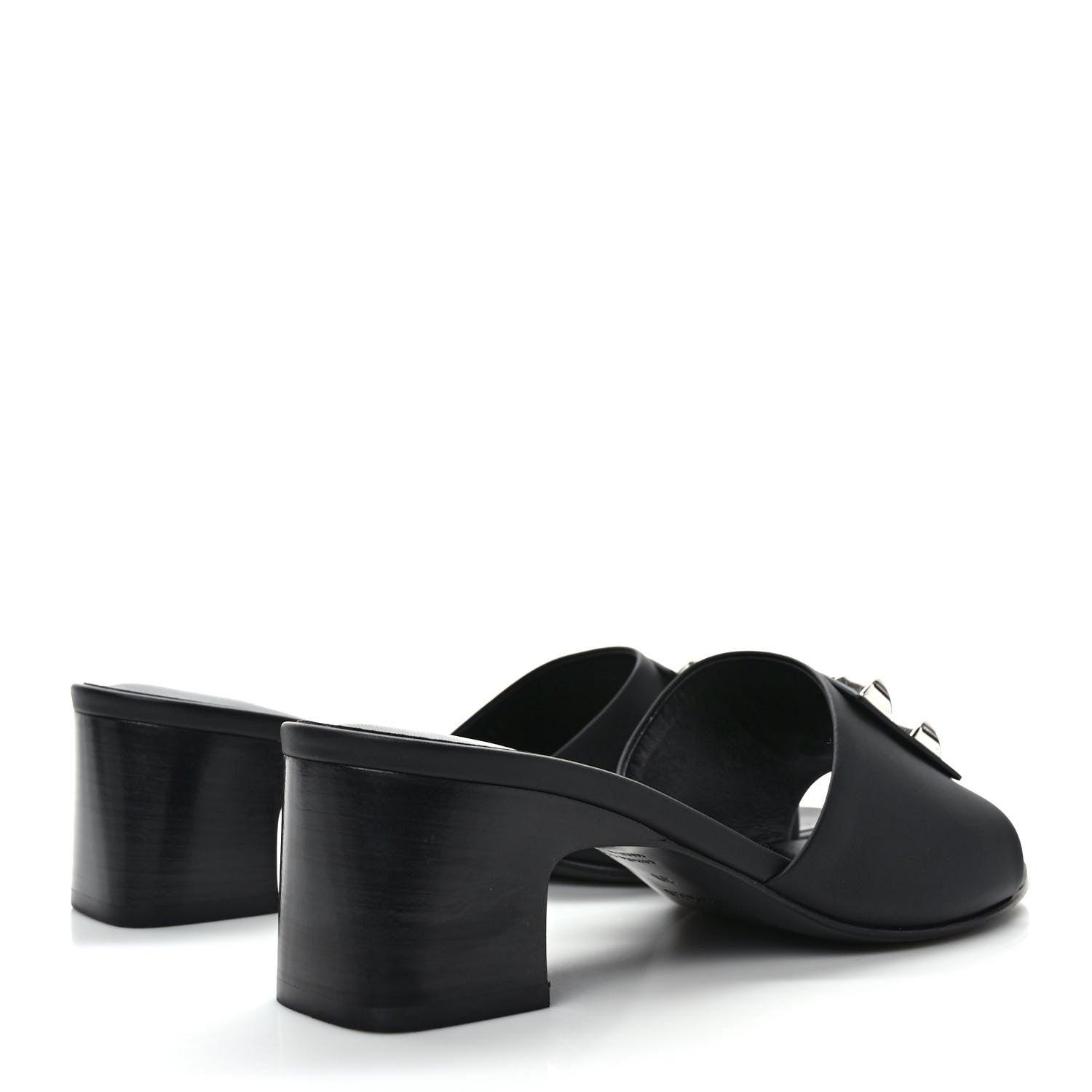 Hermes Calfskin Dreamy Sandals 39 Black 4 of 10