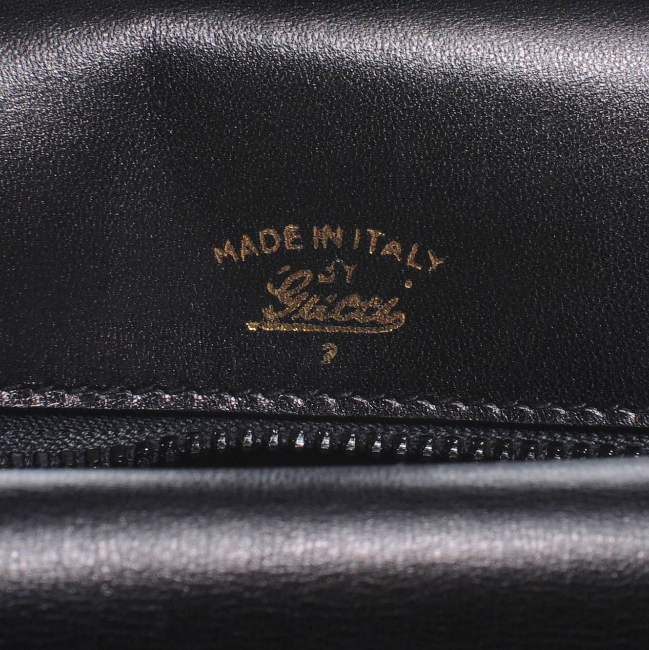Gucci Leather GG Shoulder Bag Black 6 of 6