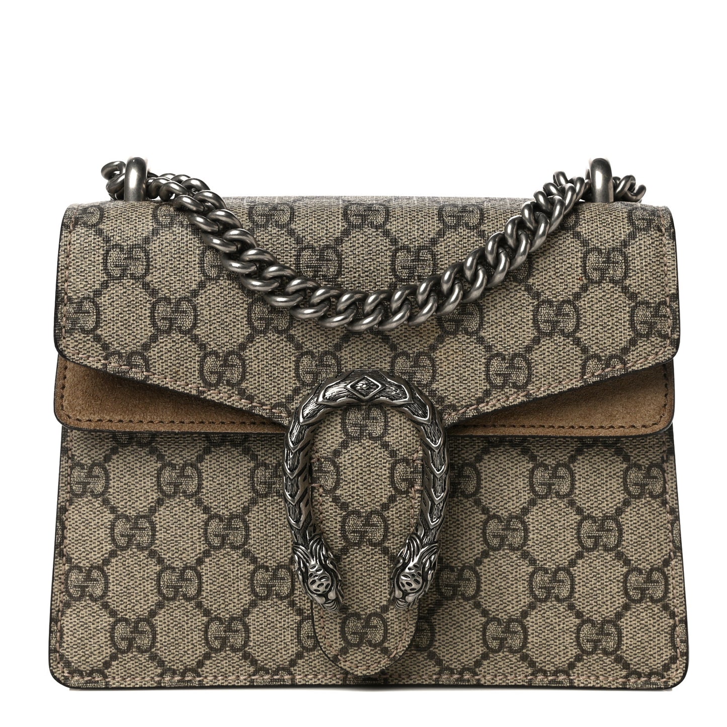 GG Supreme Monogram Mini Dionysus Shoulder Bag Taupe