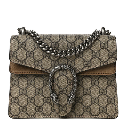 Gucci GG Supreme Monogram Mini Dionysus Shoulder Bag Taupe 1 of 14