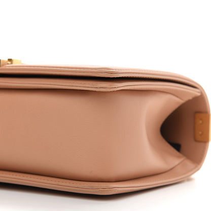 Chanel Calfskin Quilted Medium Boy Flap Light Brown 8 of 11