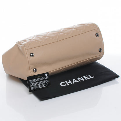 Chanel Caviar Quilted Large Cells Tote Beige 4 of 7