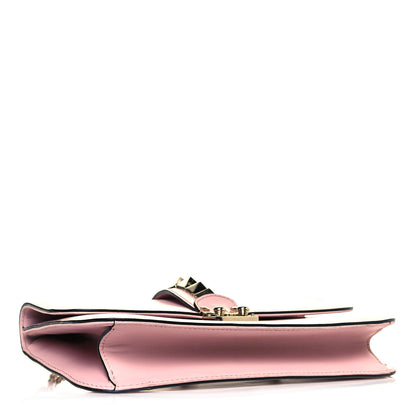Valentino Garavani Vitello Medium Glam Lock Rockstud Flap Water Rose 4 of 14