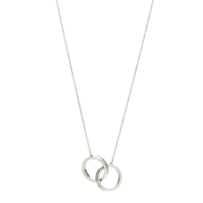 Tiffany Sterling Silver 1837 Interlocking Circles Pendant Necklace 1 of 6
