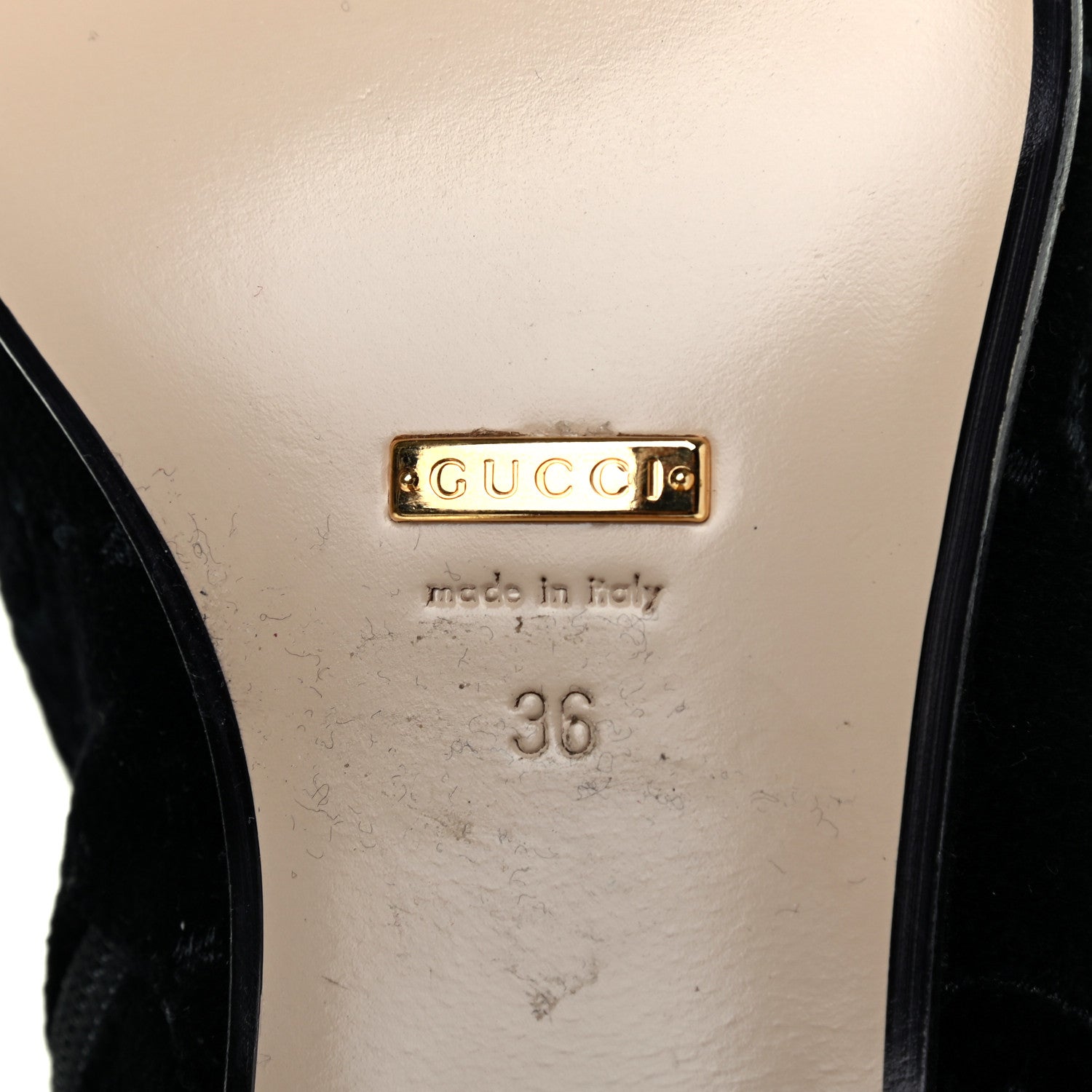 Gucci Velvet GG Monogram Crystal Horsebit Ankle Boots 36 Black 6 of 12