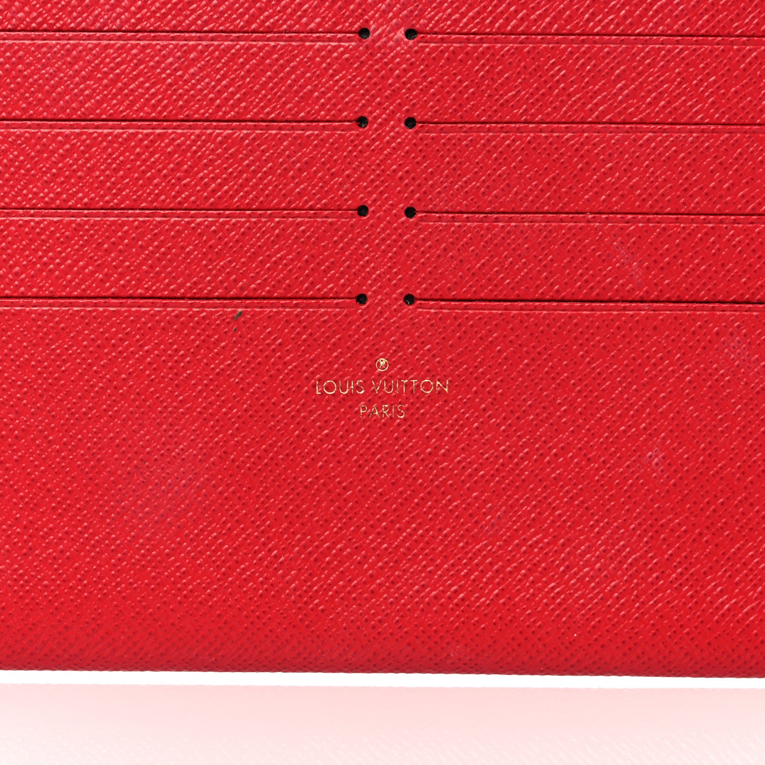 Louis Vuitton Calfskin Felicie Card Holder Insert Cherry 6 of 8