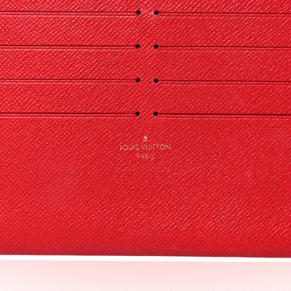 Louis Vuitton Calfskin Felicie Card Holder Insert Cherry 6 of 8