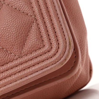 Chanel Caviar Quilted Boy Wallet On Chain WOC Pink 12 of 15
