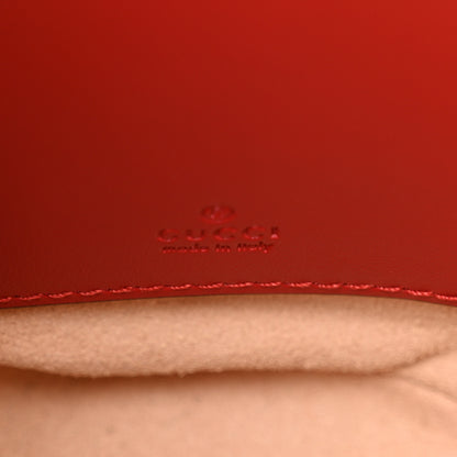 Gucci Calfskin Matelasse Mini GG Marmont 2.0 Bucket Bag Hibiscus Red 6 of 10