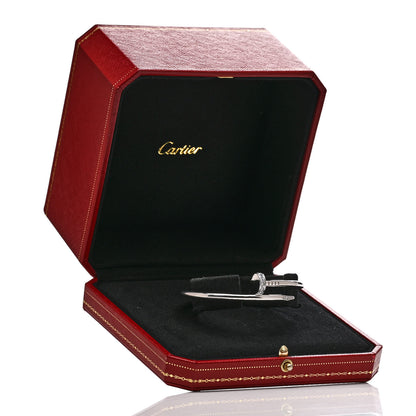 Cartier 18K White Gold Diamond Juste Un Clou Bracelet 17 4 of 4