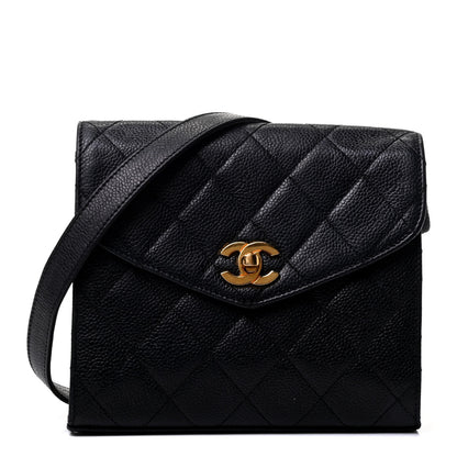 Chanel Caviar Quilted Envelope Flap Crossbody Black 1 of 4