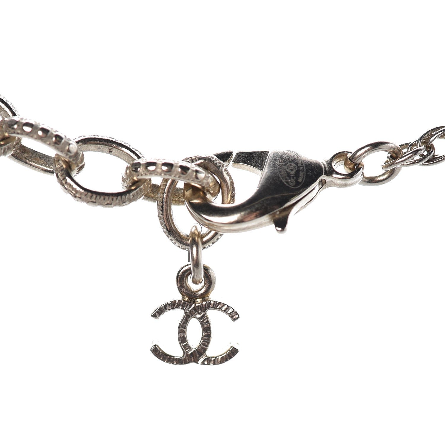 Chanel Pearl CC Medallion Necklace Gold 5 of 7