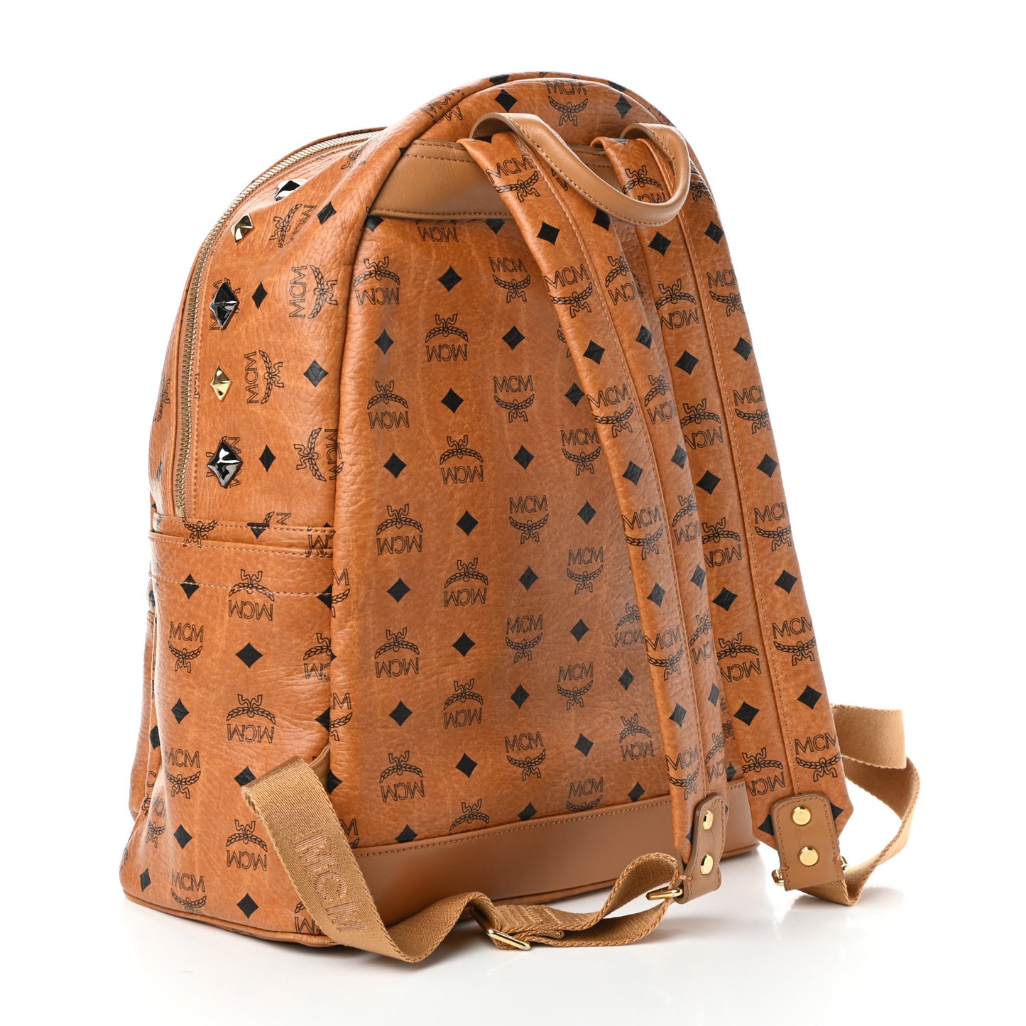 Visetos Studded Medium Stark M Backpack Cognac